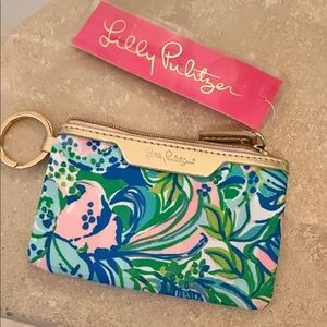 Lilly Pulitzer Vibrant Floral Keychain Pouch (new with tags)